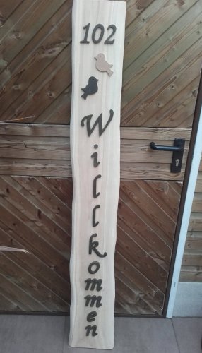Dekobretter mit Schrift